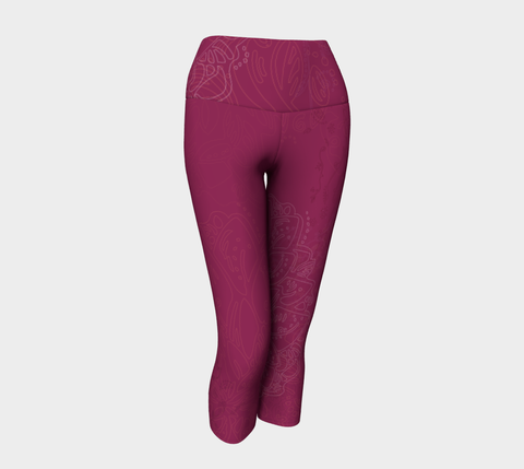 Good Vibes Magenta - Yoga Capris