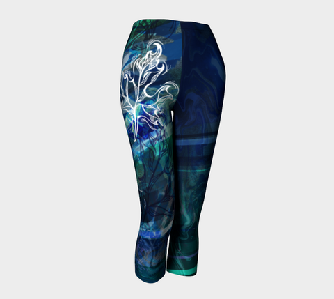 Canada Marble - Multi Blue Green - Capris