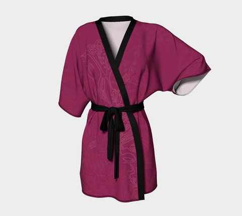 Good Vibes Magenta - Kimono Robe