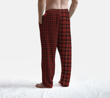 Tartan with a Twist, Red - Unisex Lounge Pants