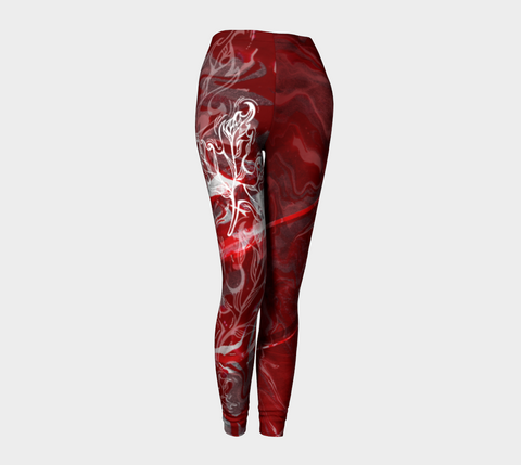 Canada Marble - Red - Leggings