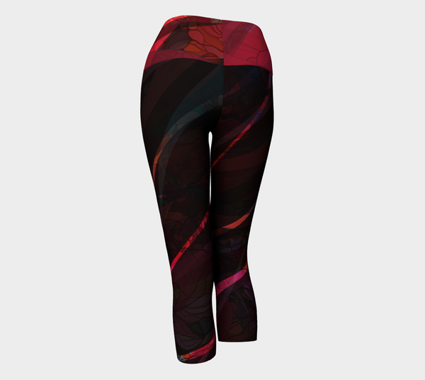 Mosaic of Me, Red Dark - Yoga Capris