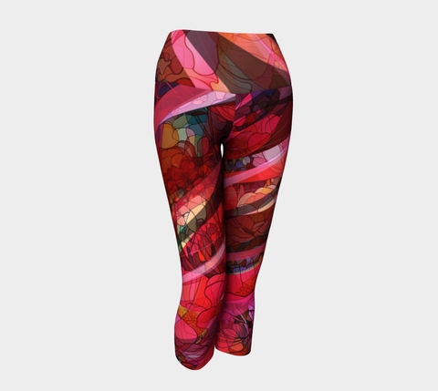 Mosaic of Me, Red Light - Yoga Capris