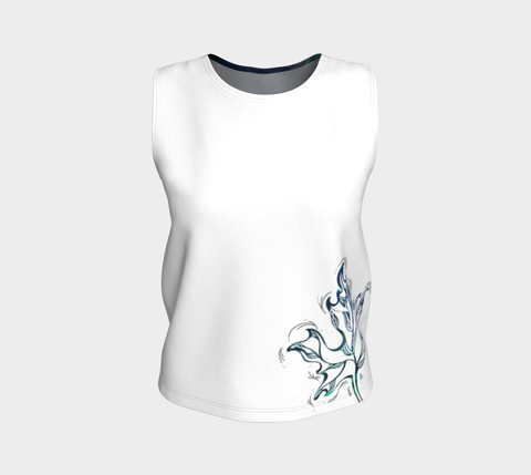 Canada Marble, Blue Green - Loose Tank Top