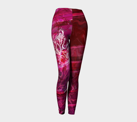 Canada Marble - Multi Pink Red - Leggings