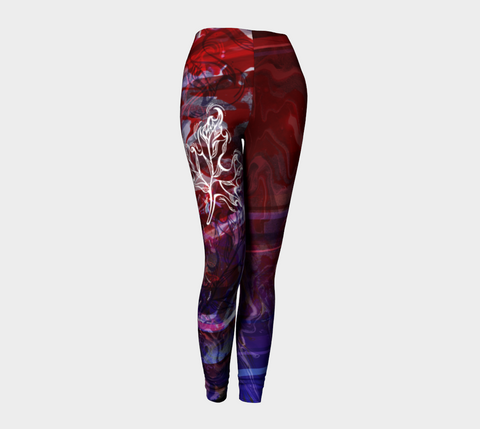 Canada Marble - Multi Red Purple - Leggings