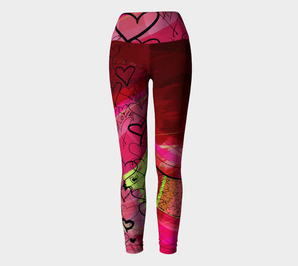 Love Hearts - Yoga Leggings – Kristina Benson Art (DDG Holdings Ltd.)