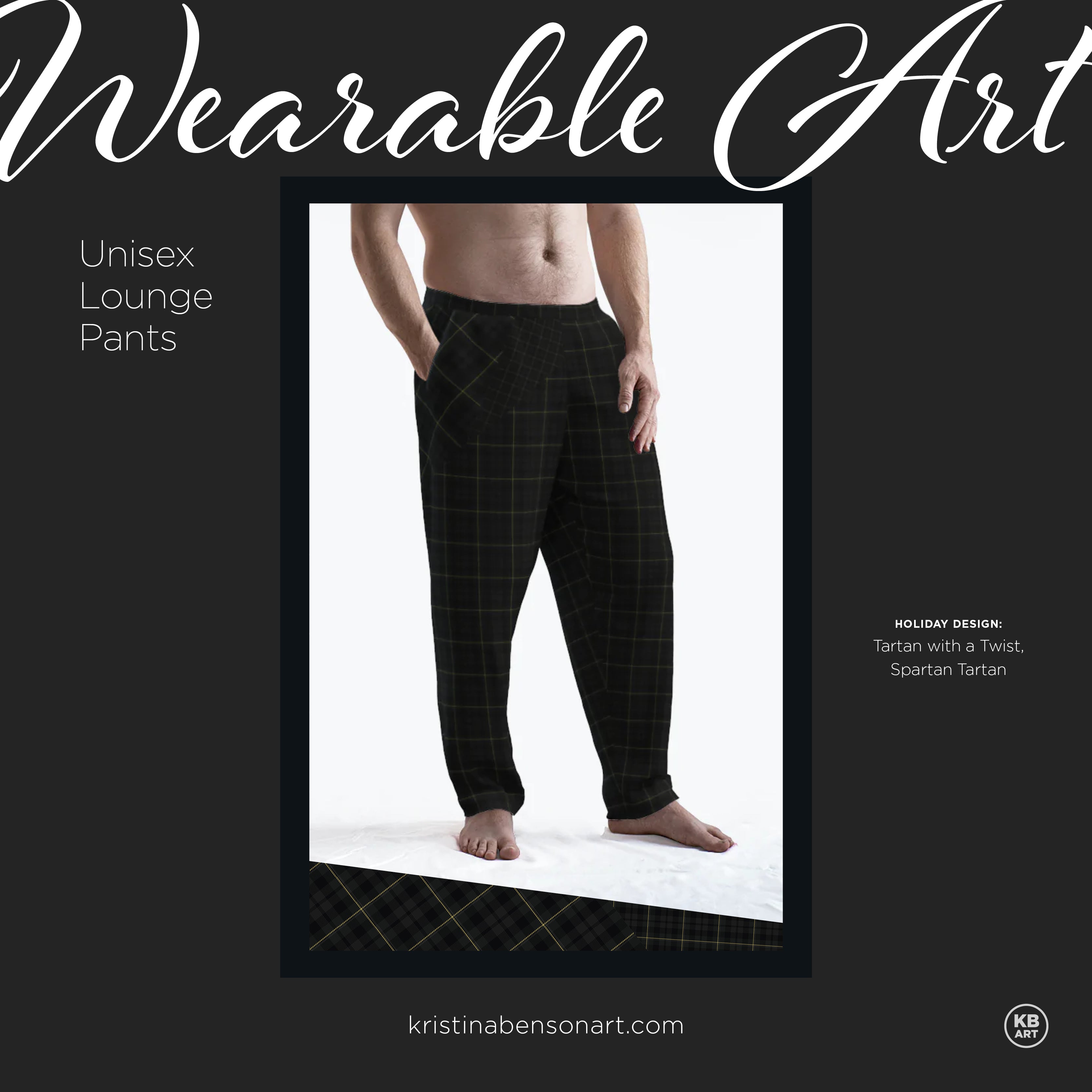 Tartan with a Twist, Spartan Tartan – Unisex Lounge Pants