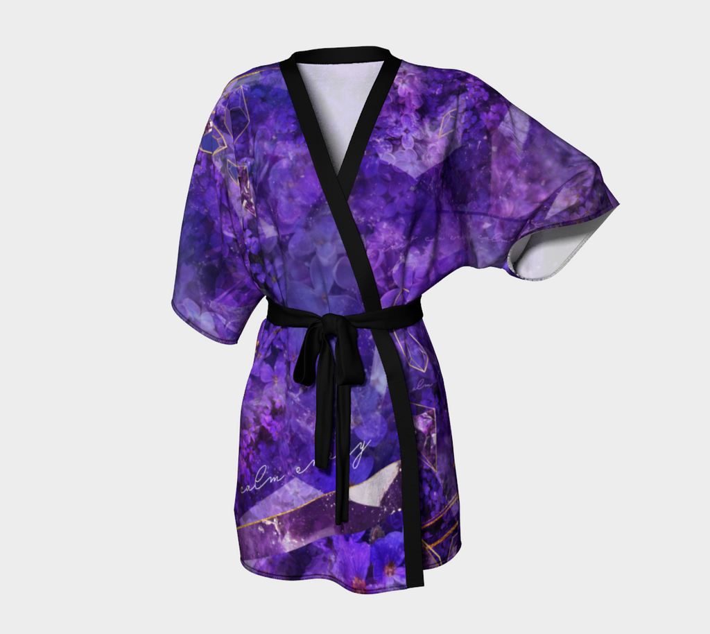 Lilac Amethyst - Draped Kimono