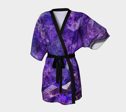 Lilac Amethyst - Draped Kimono