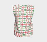 Tartan with a Twist, Candy Cane - Tank Top