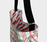 Tartan with a Twist, Candy Cane - Day Tote