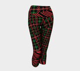 Tartan with a Twist, Festive - Yoga Capris