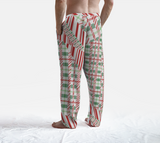 Tartan with a Twist, Candy Cane Simple - Lounge Pants