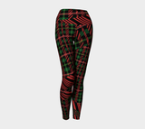 Tartan with a Twist, Festive - Yoga Leggings