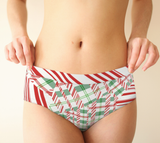 Tartan with a Twist, Candy Cane - Cheeky Briefs