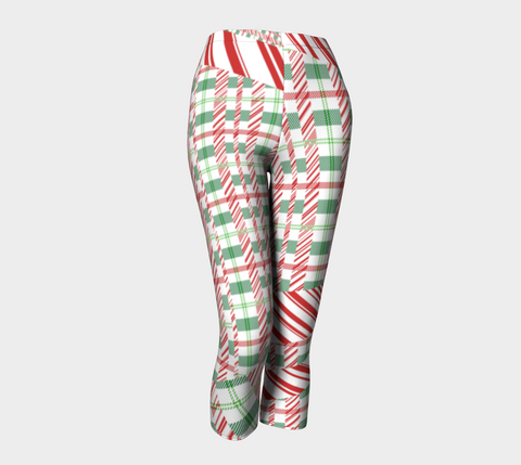 Tartan with a Twist, Candy Cane - Capris