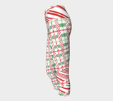 Tartan with a Twist, Candy Cane - Yoga Capris