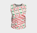 Tartan with a Twist, Candy Cane - Tank Top