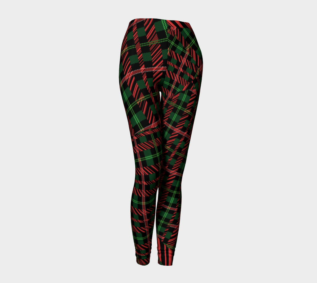 Tartan with a Twist, Festive - Leggings