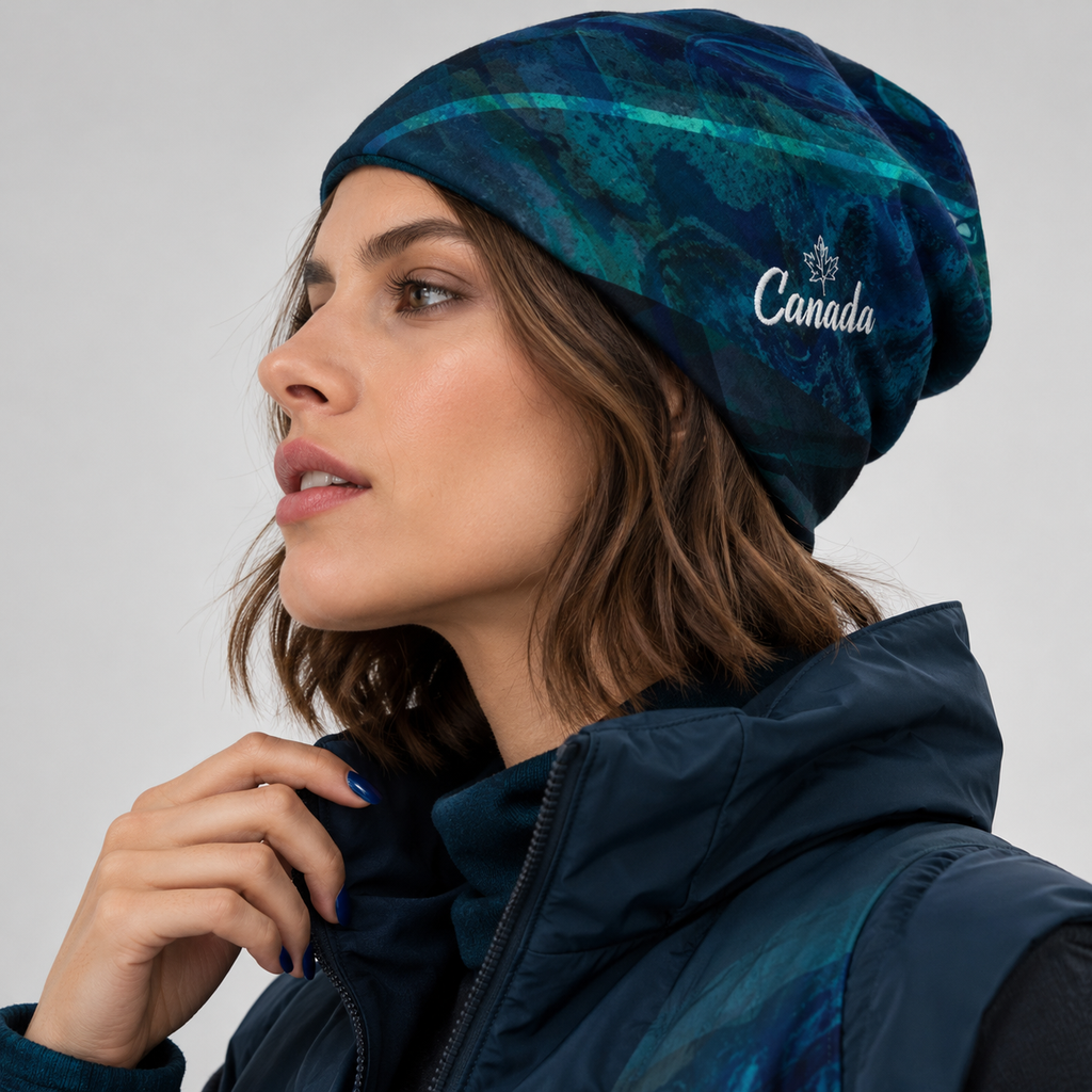 Canada Marble, Blue Green - Beanie