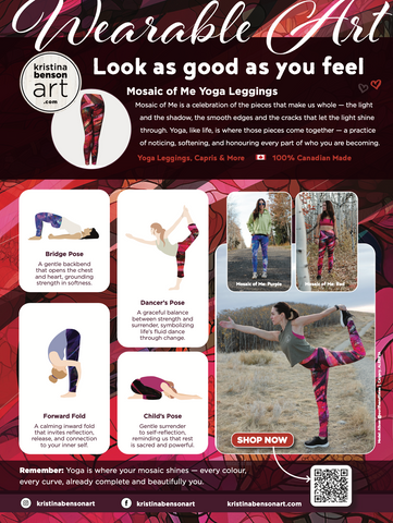 KB Art - Mosaic of Me Yoga Poses - FREE Downloadable PDF