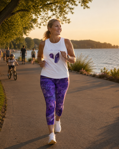 Lilac Amethyst - Yoga Capris