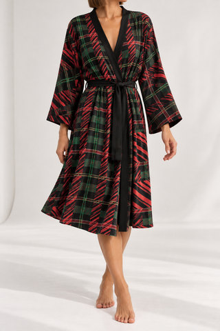 Tartan with a Twist, Festive - Peignoir