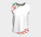 Tartan with a Twist, Candy Cane Simple - Tank Top