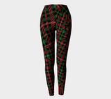 Tartan with a Twist, Festive - Leggings