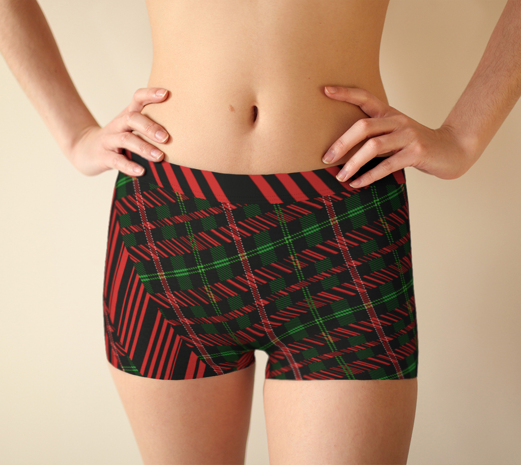 Tartan with a Twist, Festive - Boyhorts