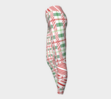 Tartan with a Twist, Candy Cane - Leggings