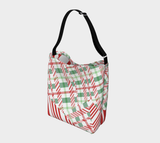 Tartan with a Twist, Candy Cane - Day Tote
