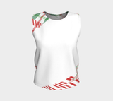 Tartan with a Twist, Candy Cane Simple - Tank Top
