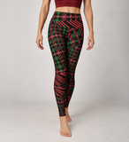 Tartan with a Twist, Festive - Yoga Leggings