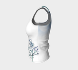 Canada Marble, Blue Green - Fitted Tank Top