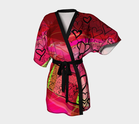 Love Hearts - Kimono Robe