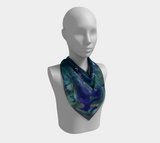 Canada Marble, Blue Green - Square Scarf