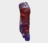 Canada Marble - Multi Red Purple - Yoga Capris