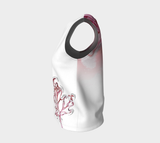 Canada Marble, Pink Red - Loose Tank Top