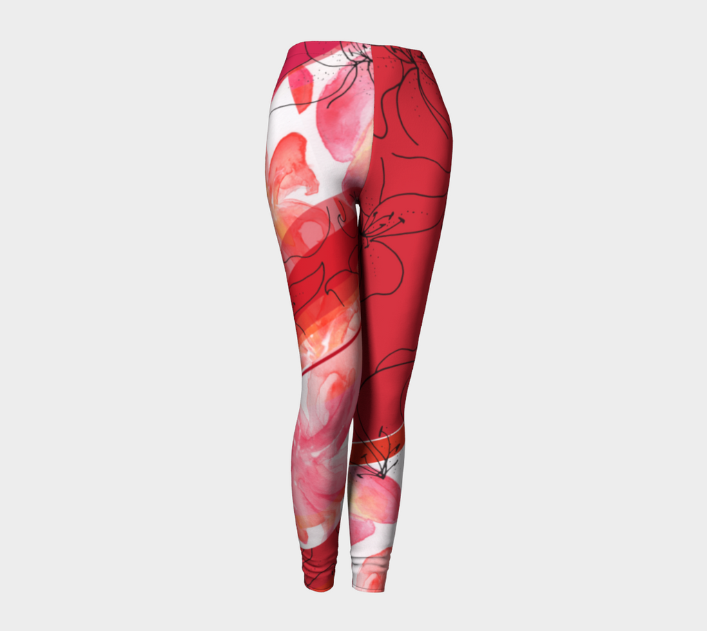 Lily Painting - Leggings