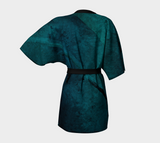 Earthtones Turquoise Blue - Kimono Robe