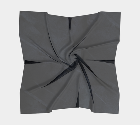 Earthtones Carbonite Grey - Square Scarf