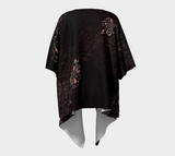 Good Vibes Black - Draped Kimono