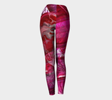 Canada Marble - Multi Pink Red - Yoga Leggings