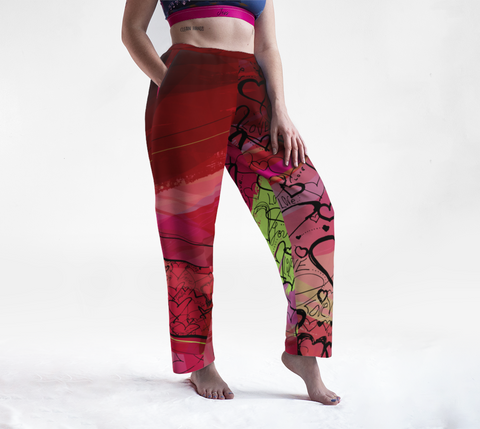 Tartan with a Twist, Spartan Tartan - Yoga Leggings – Kristina Benson Art