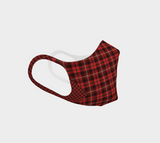 Tartan with a Twist, Red - Face Covering - Double Knit Poly