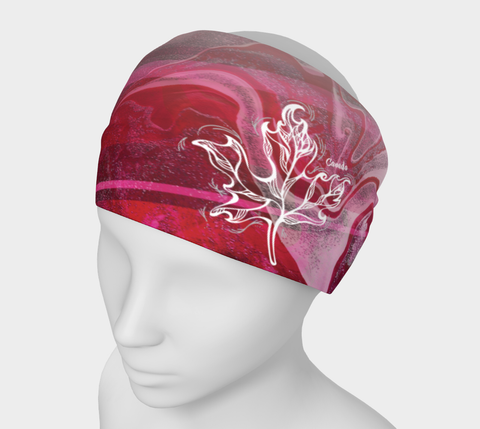Canada Marble, Pink Red - Headband