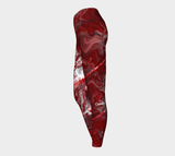Canada Marble - Red - Yoga Leggings
