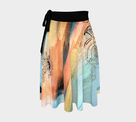 Lotus Creamsicle - Wrap Skirt